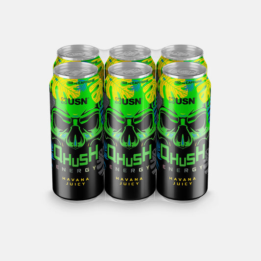 USN QHUSH Energy Drinks (6 x 500ml)